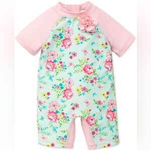 Little me rash guard swimsuit